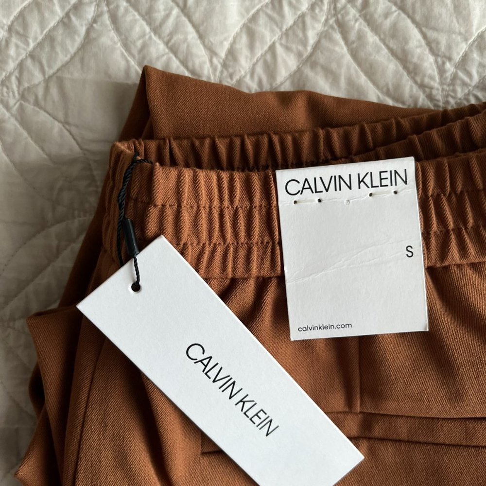 Calvin Klein Wide Leg Pull-On Pants